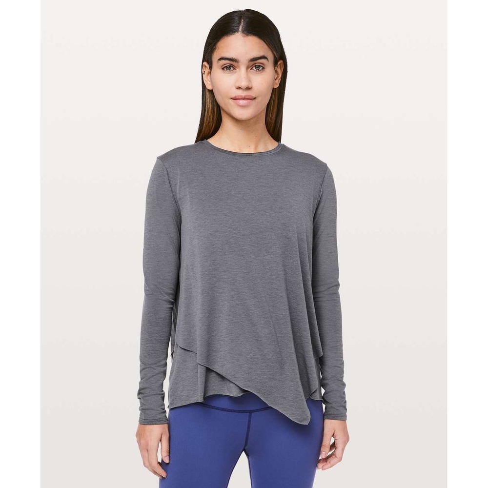 Lululemon‎ Sweetest Day Long Sleeve Asymmetrical Hem Long Sleeve Top Womens 8